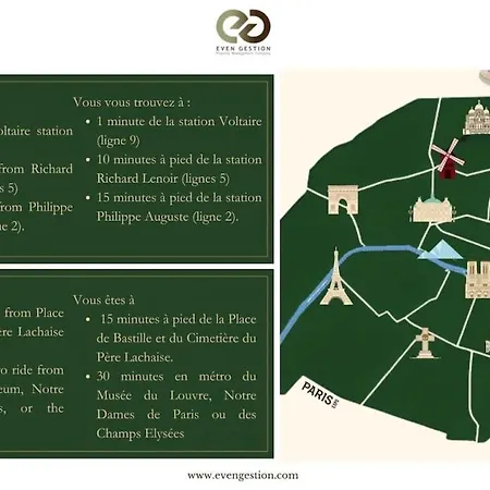 Place Leon Blum - Voltaire - 1 Bedroom *